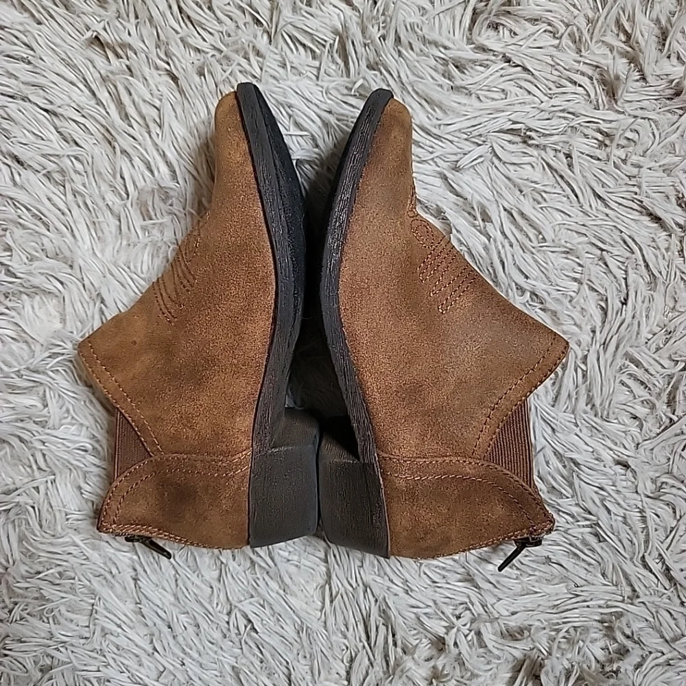 Little Girls Kids Youth Brown Western Booties Cat & Jack Size 13 Country Cowboy